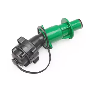 Automatisches Auslaufrohr Hünersdorff für Öl grün