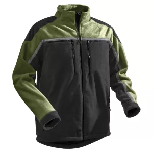 Pfanner Jobby-Colour Fleecejacke schwarz-oliv